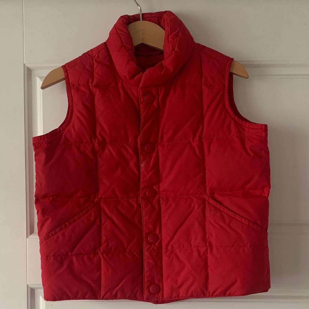 Red Lands End 3T Puffer Vest Kids Toddler Marshall Paw Patrol Halloween Dress Up
